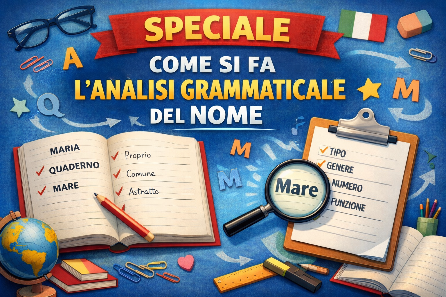 SPECIALE - COME SI FA L'ANALISI GRAMMATICALE DEL NOME