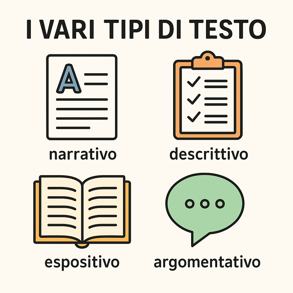 I vari tipi di testo